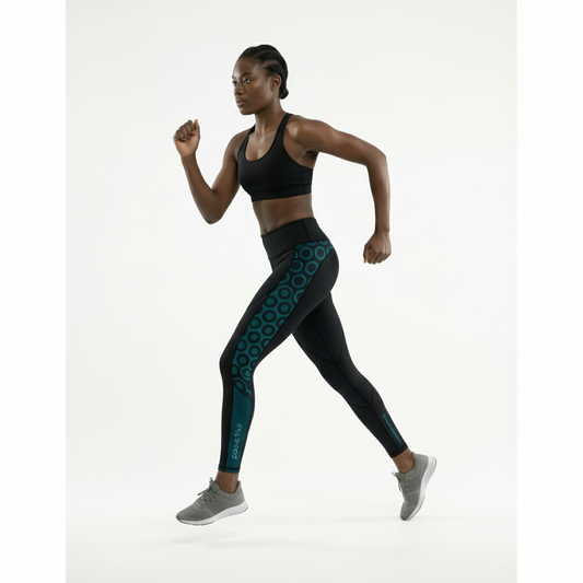 Female athlete wearing Women's Running Long Tights - Pace Active