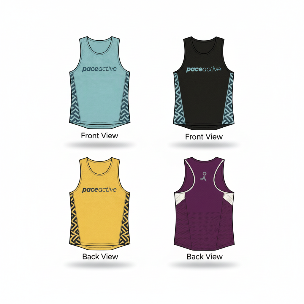 Men's Running Singlet - Exact Designs Clean Background