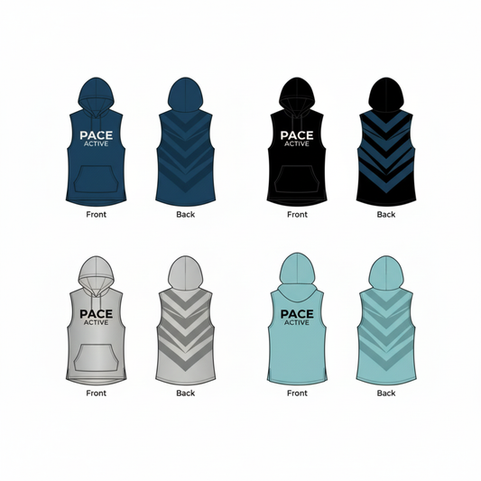 Men's Sleeveless Training Hoodie - 4 Colors Clean