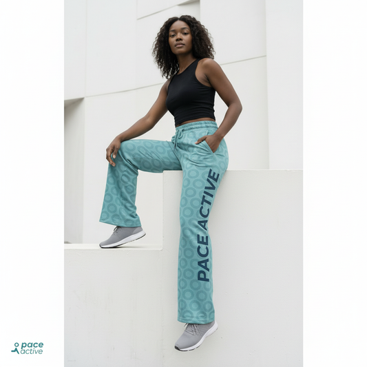 Women's Baggy Flared Pants - Model