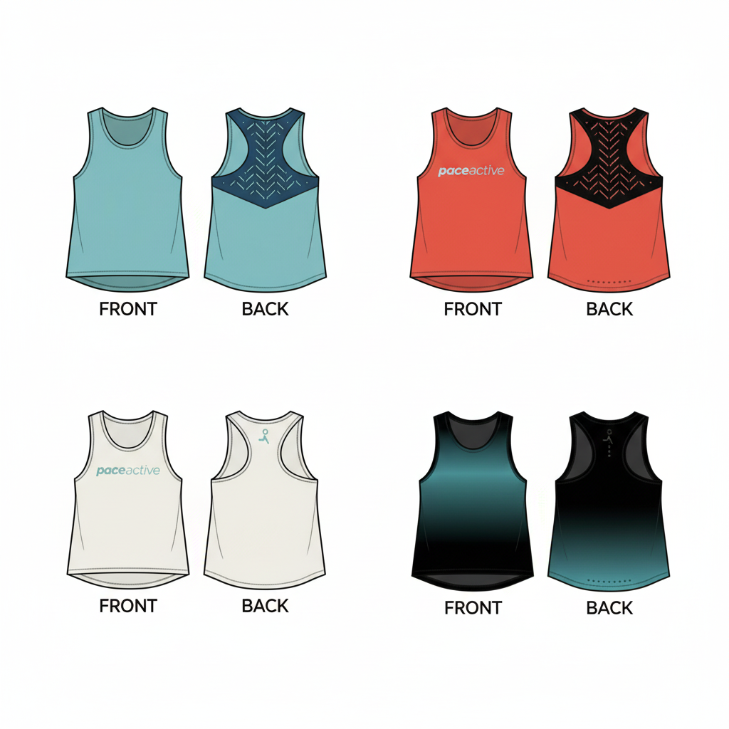 Women's Sleeveless Running Tank - All 4 Colors